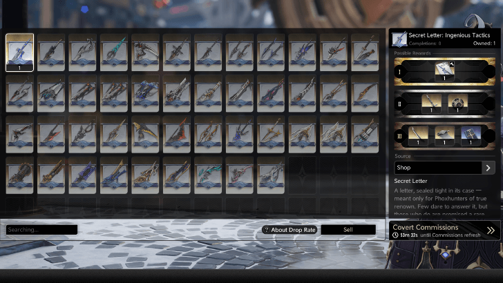 Secret Letters for Weapons