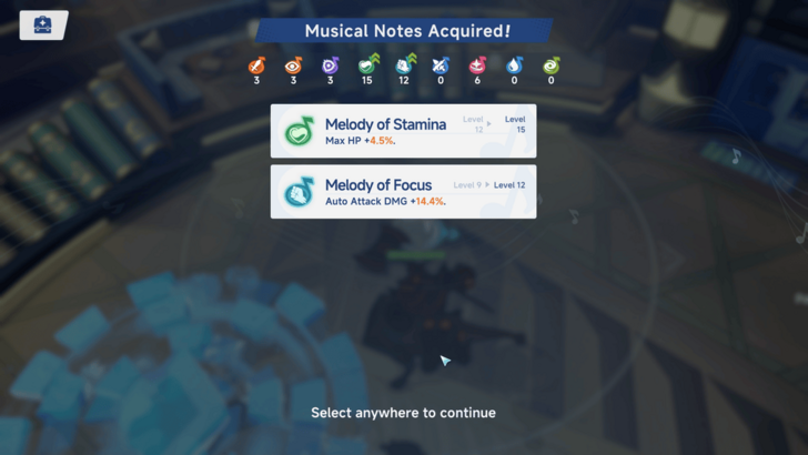 Musical Notes Screen