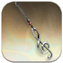 Music Note: Opaque White