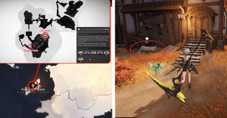 Look for Brunetto’s Belongings Map