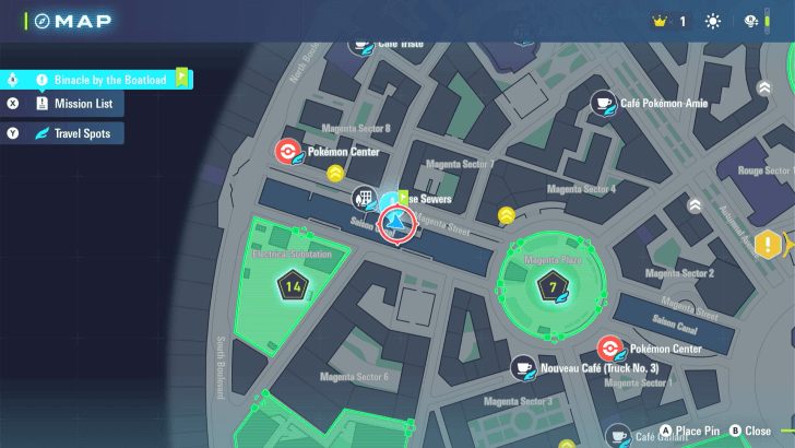 Binacle by the Boatload Map Location