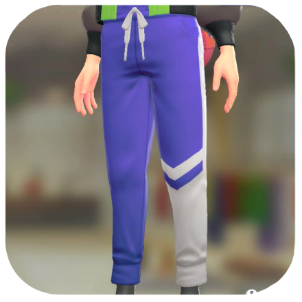 Pokemon Legends Z-A Male Asymmetrical Track Pants Icon