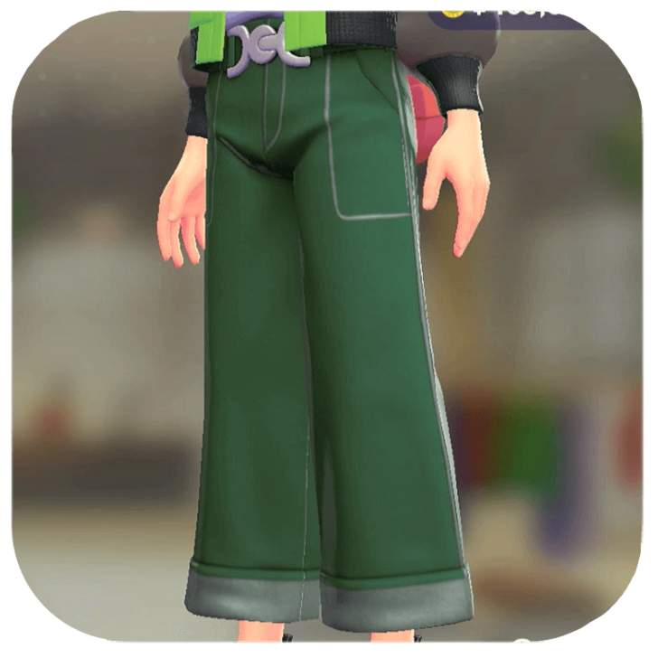Pokemon ZA - Wide-Leg Pants Set Green | Green