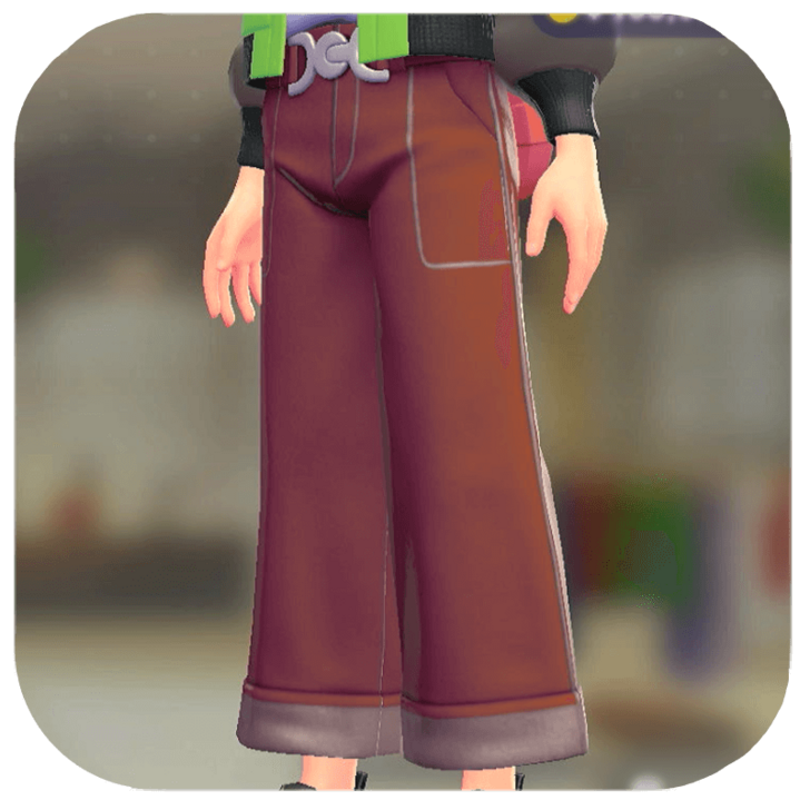 Pokemon ZA - Wide-Leg Pants Set Red | Red