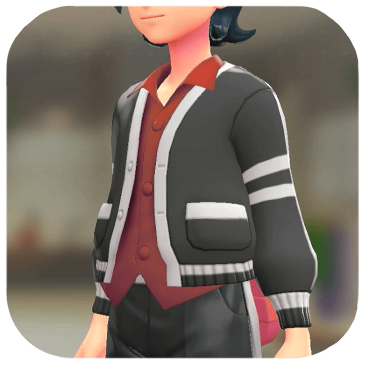 Pokemon Z-A - Cardigan and Shirt Set Academic Black | Red M