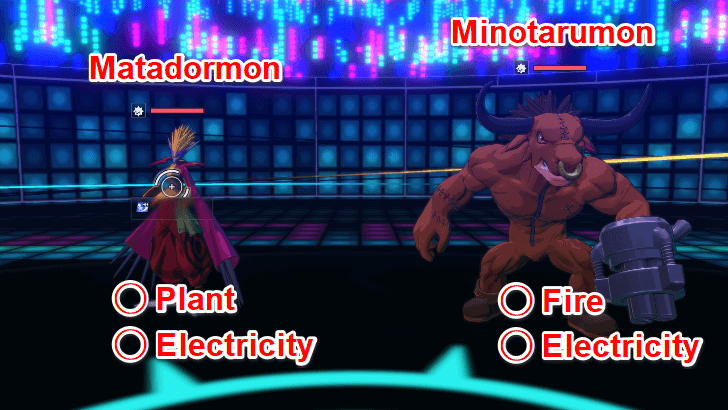 Battle 1 - Fight Matadormon and Minotarumon