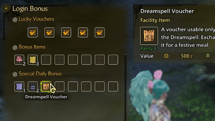 Dreamspell Voucher Login Reward