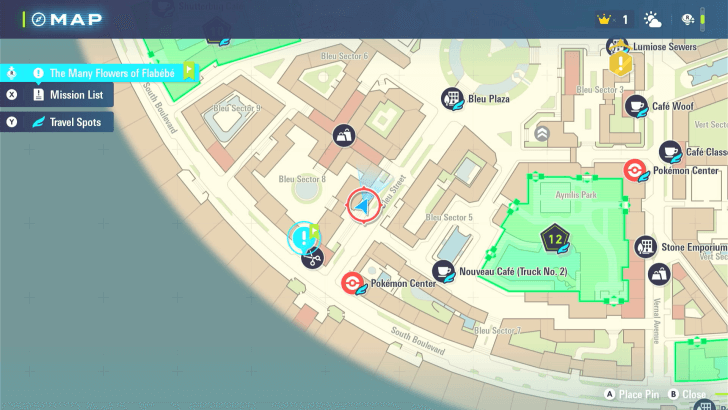 Orange Flabebe Along Bleu Street Map