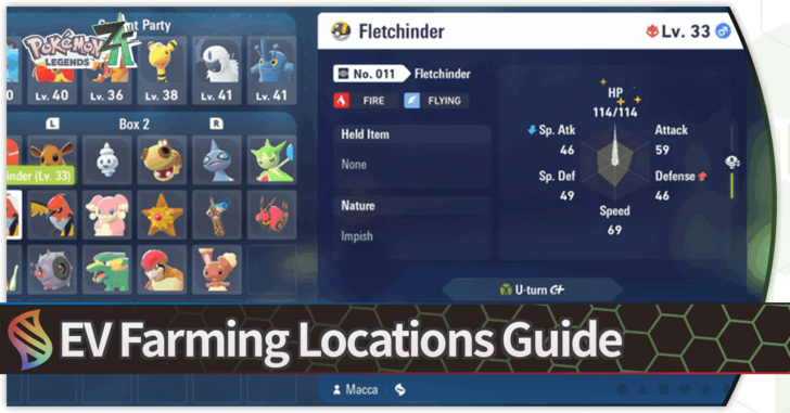 Pokemon Legends Z-A EV Farming Locations Guide