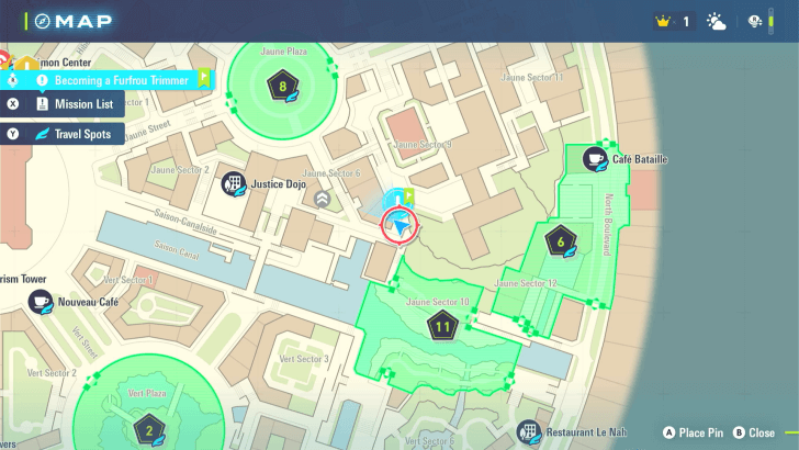 Becoming a Peerless Furfrou Trimmer Map Location