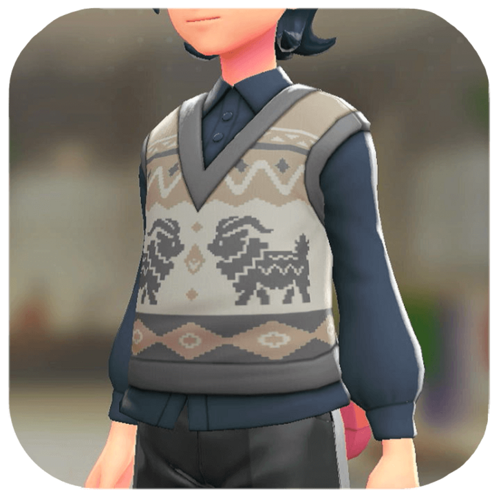 Pokemon Legends Z-A Male Sweater Vest and Blouse Set Icon