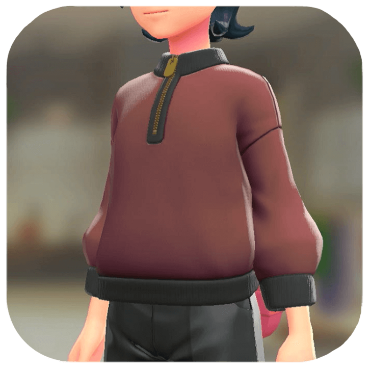 Pokemon Z-A - Simple Pullover Maroon M