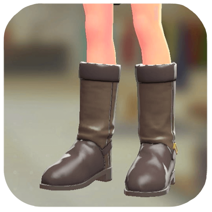 Pokemon Legends Z-A Male Suede Long Boots Icon