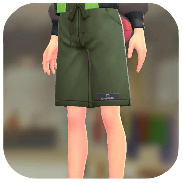 Pokemon ZA - Sweat Shorts Moss Green