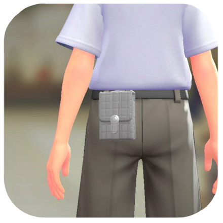 Pokemon Legends Z-A Male Leather Square Satchel Icon