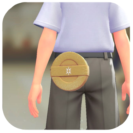 Pokemon Legends Z-A Male Leather Round Satchel Icon