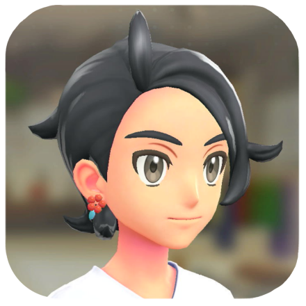 Pokemon Legends Z-A Male Flower Earrings Icon