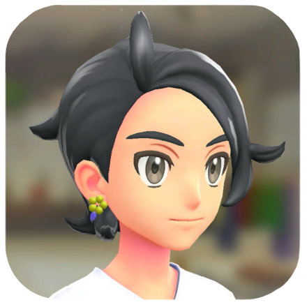Pokemon Legends Z-A Male Flower Earrings Icon