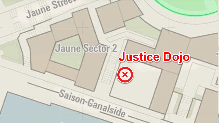 Justice Dojo Map Location
