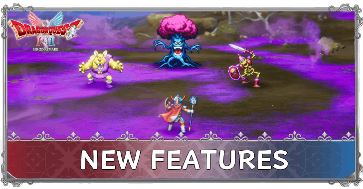 Dragon Quest 1 and 2 - New Features