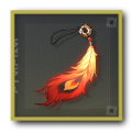 Wuthering Waves - Flame Feather Pendant