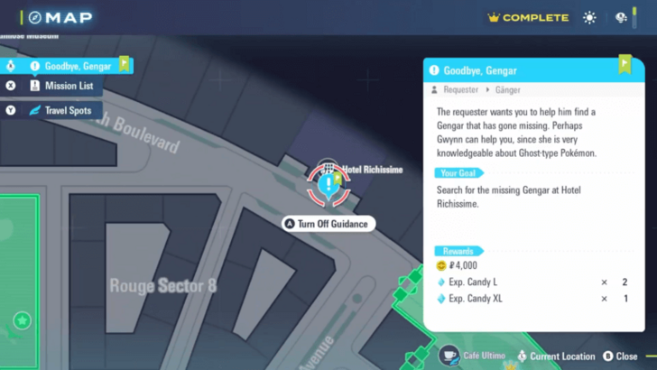 Hotel Richissime Ghost Map Location