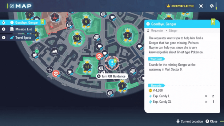 Vert Waterway Ghost Map Location