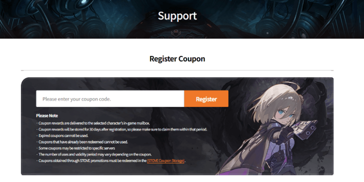 Chaos Zero Nightmare - Register Coupon