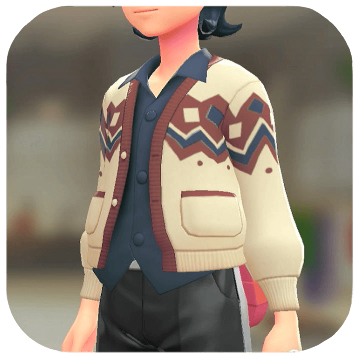 Pokemon Legends Z-A Male Cardigan and Shirt Set Icon