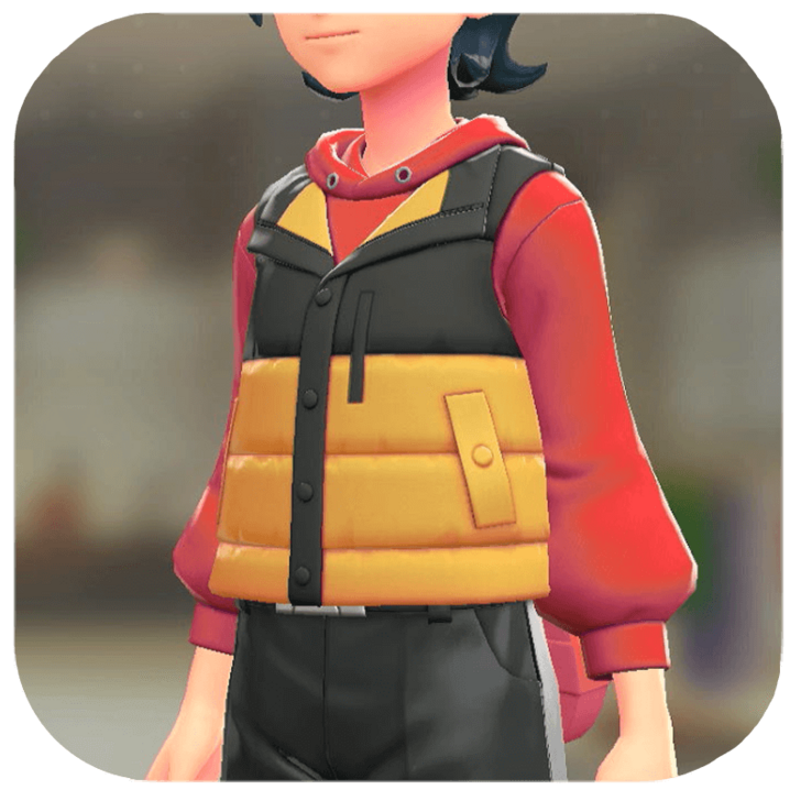 Pokemon Legends Z-A Male Puffer Vest and Hoodie Set Icon