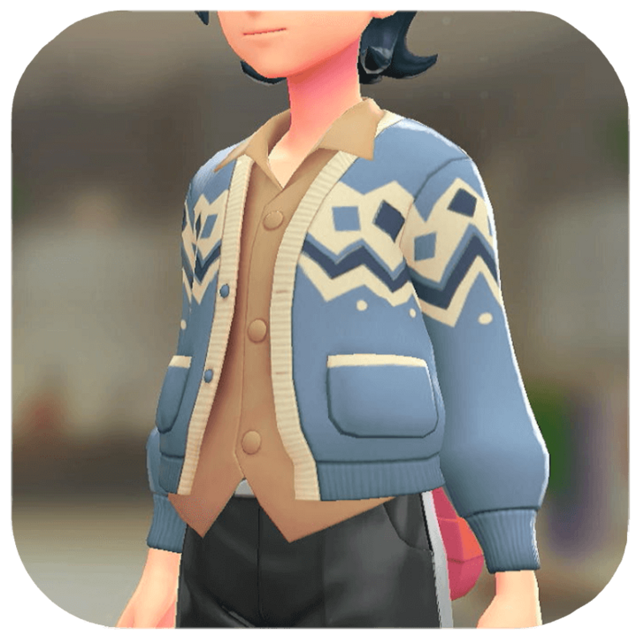 Pokemon Legends Z-A Male Cardigan and Shirt Set Icon