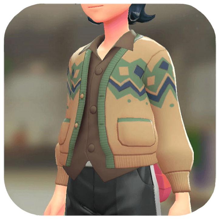 Pokemon Legends Z-A Male Cardigan and Shirt Set Icon