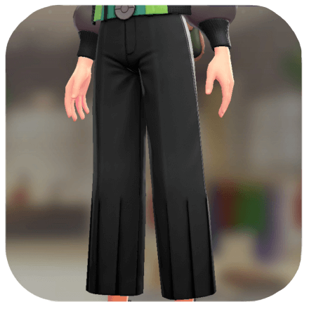 Pokemon ZA - Wide-Leg Slacks Set Black | Green