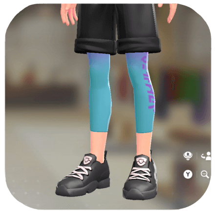 Pokemon Legends Z-A Male Gradient Cropped Leggings Icon