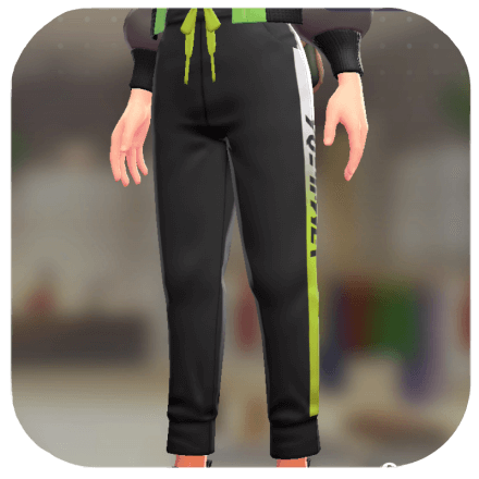 Pokemon ZA - Side-Stripe Track Pants Black / Yellow