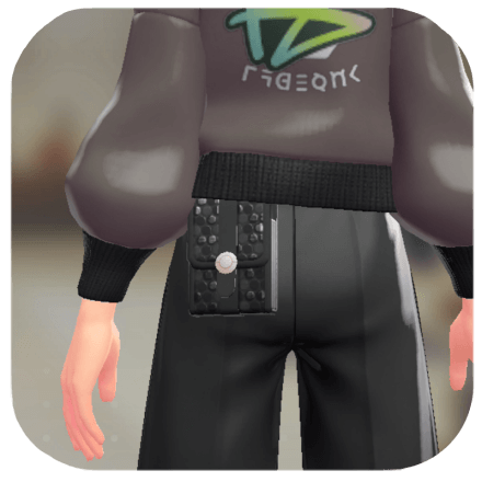 Pokemon Legends Z-A Male Studded Square Satchel Icon