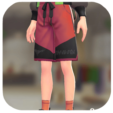 Pokemon ZA - Sweat Shorts Red / Black