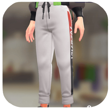 Pokemon Legends Z-A Male Side-Stripe Track Pants Icon