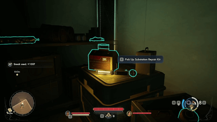 Pick Up the Substation Repair Kit