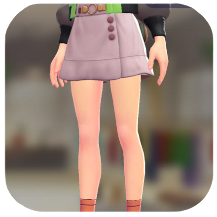 Pokemon ZA - Wrap Skort Set Pale Pink | Pink-Brown