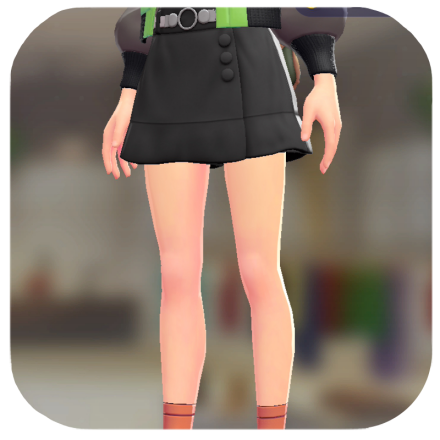 Pokemon ZA - Wrap Skort Set Black | White