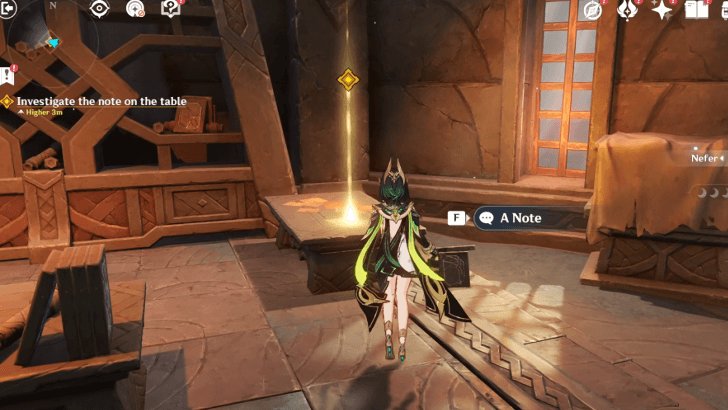 Special Operation - Step 3 - Investigate the Note on the Table