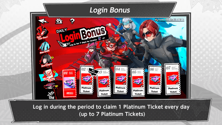 P5 Phantom X - Login Bonus Reward for Version 2.3