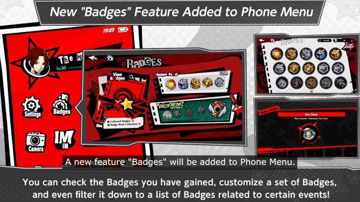 P5 Phantom X - Phone Badges in Version 2.3