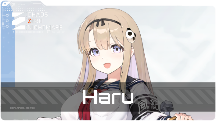 Chaos Zero Nightmare Haru Character Cards and Potential Materials