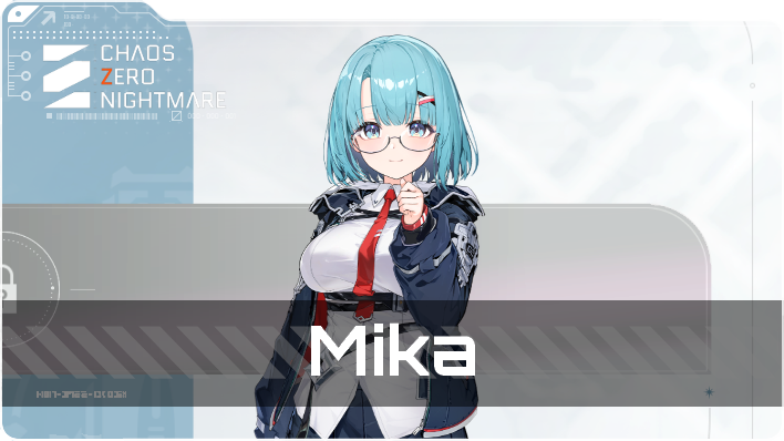 Chaos Zero Nightmare - Mika Character Top Banner