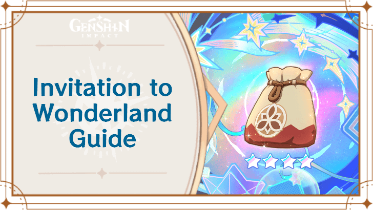 Genshin Impact - All Invitation to Wonderland Rewards