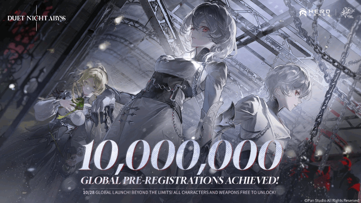 Duet Night Abyss - Global Pre-Registration Milestone Unlocked