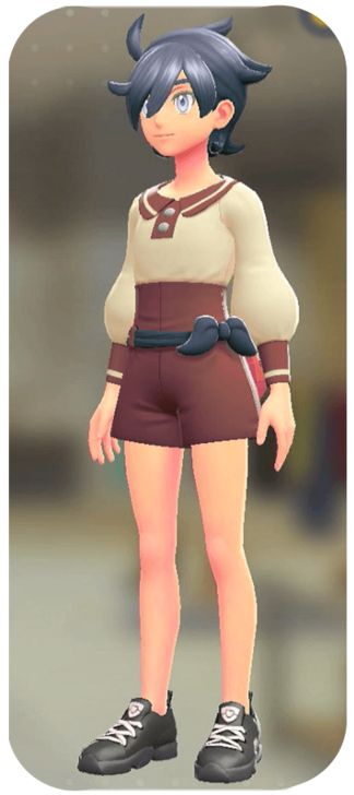 Pokemon Z-A - Belted Romper Set Retro Red | Navy M