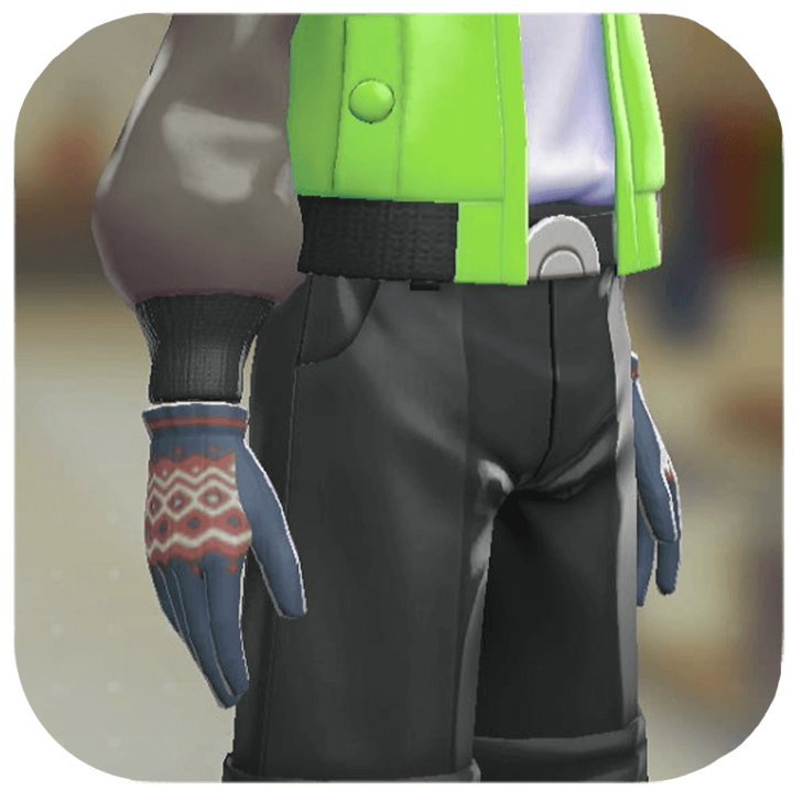 Pokemon Legends Z-A Male Geometric Knit Gloves Icon